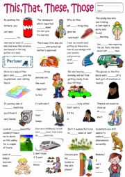 English Worksheet: This,That,These,Those