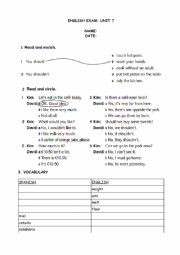 English Worksheet: Food