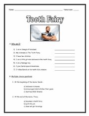 Movie activity - Tooth Fairy