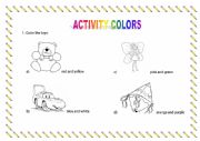 English Worksheet: Colors