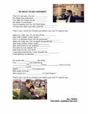 English Worksheet: 50 WAYS TO SAY GOOD BYE