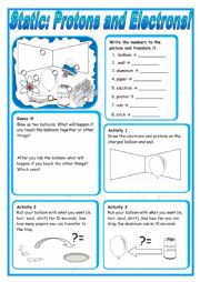 English Worksheet: Static!