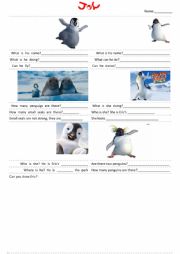 English Worksheet: happy feet