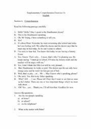 English Worksheet: supplementary grammar exercises