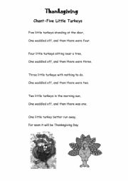 Thanksgiving song and chant