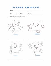 English Worksheet: Basic Shapes