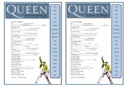 Song worksheet: A Kind of Magic by Queen