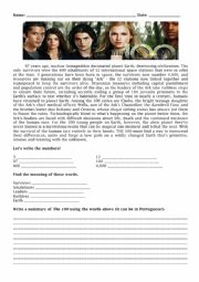 English Worksheet: The 100 - Pilot