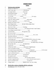 English Worksheet: revision