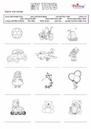 English Worksheet: Toys