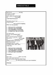 English Worksheet: Irresistible - One Direction