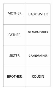 Family memory game