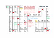 English Worksheet: past tense game