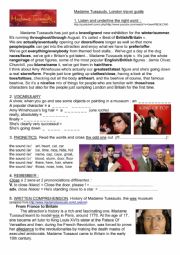 English Worksheet: Madame Tussauds, video and biography