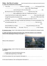 English Worksheet: the city of London