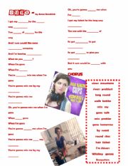 English Worksheet: CUPS, ANNA KENDRICK