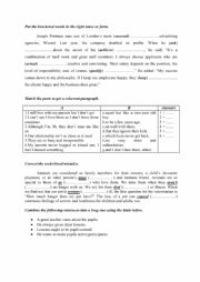 English Worksheet: Third Full Term Test For First Form Pupils p 20
