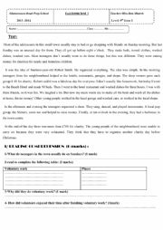 English Worksheet: end of term test 3 9th form