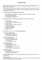 English Worksheet: Global Warming: causes, effects and sollutions