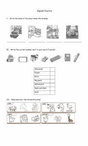 English Worksheet: English practice
