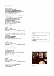 English Worksheet: Fun - We Are Young for Present Continuous
