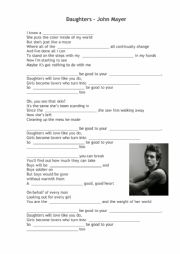 English Worksheet: Daughters