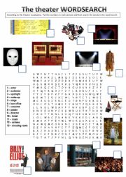 The theater wordsearch