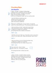 English Worksheet: Song - Counting Stars (One Republic)