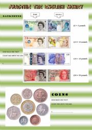 English Worksheet: BRITISH MONEY