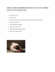 English Worksheet: Write a story using the pictures