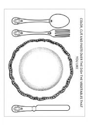 English Worksheet: Vegetables