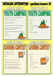 English Worksheet: Speaking cards - 10 (10)