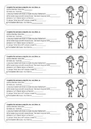 English Worksheet: Object pronouns