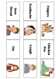 English Worksheet: Memory Game