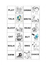 Memory Game Verbs