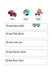 English Worksheet: toys