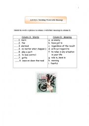 Trouble is a friend lyric worksheets