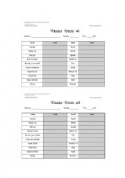 English Worksheet: Verbs Quiz