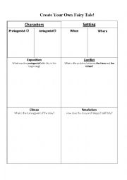 English Worksheet: Elements of Fiction