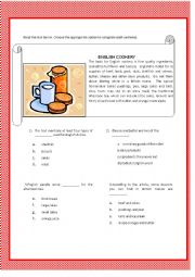 English Worksheet: Reading comprehension