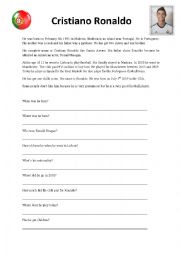 English Worksheet: Cristiano Ronaldo