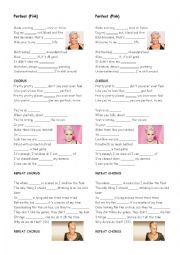 English Worksheet: Perfect Pink
