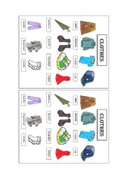 English Worksheet: Clothes (vocab.)