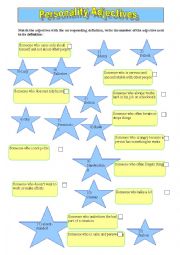 English Worksheet: Personality Adjectives