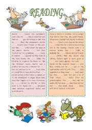 English Worksheet: READING