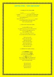 English Worksheet: Capital Cities 