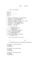 English Worksheet: Present Simple