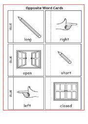 English Worksheet: antonyms