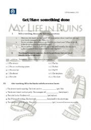 English Worksheet: get /have something done 