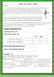 English Worksheet: Full Term Test n3